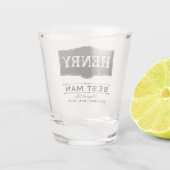 BESTE MAN PERSONALIZED SHOT GLASS GLAS (Achterkant)
