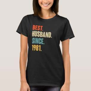 beste man sinds 1981 41ste bruiloft animatie t-shirt