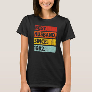 Beste man sinds 1982 40 jaar 40ste bruiloft Anni T-shirt