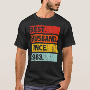 Beste man sinds 1983 39 jaar 39e bruiloft Anni T-shirt