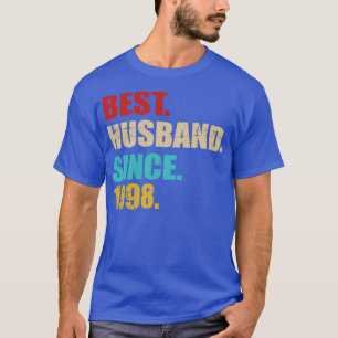 Beste man sinds 1998 voor de 25e zilveren bruiloft t-shirt