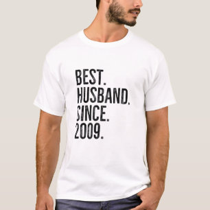 Beste man sinds 2009 Epic Couple Wedding Annive T-shirt