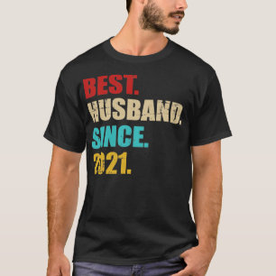 Beste man sinds 2021 voor de eerste trouwdag t-shirt