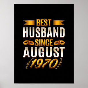 Beste man sinds augustus 1970 - Funny 50th Poster