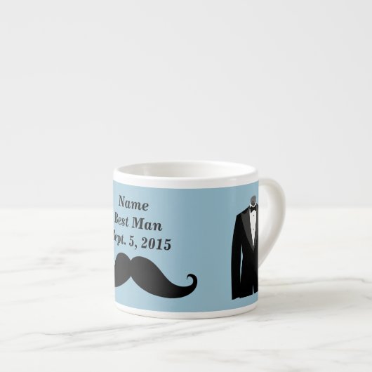 Beste Man snor, Top hoed en pak Espresso Mok (Voorkant rechts)