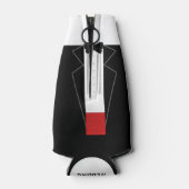 Beste Man Tuxedo Bruidsfeest Fles Koeler (Achterkant)