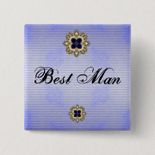Beste man vierkante button 5,1 cm