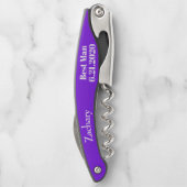 Beste man Violet Black Wedding Kurkentrekkers (Achterkant)