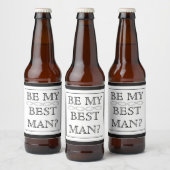 Beste man voorstel geschenk - aangepaste bierlabel bier etiket (Flessen)