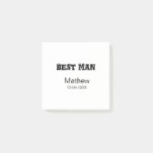 Beste man vrijgezellenfeest toevoegen naam datum e post-it® notes (Voorkant)