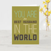 Beste man [vrouw] kaart (Gele Bloem)