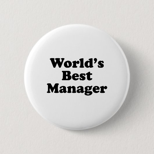 Beste manager van Wold Ronde Button 5,7 Cm (Voorkant)