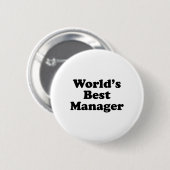 Beste manager van Wold Ronde Button 5,7 Cm (Voorkant /achterkant)