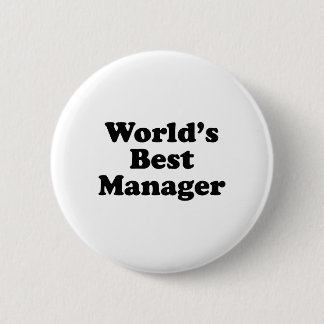 Beste manager van Wold Ronde Button 5,7 Cm