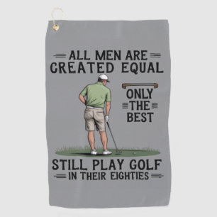 Beste mannen spelen golf jaren tachtig grappige go golfhanddoek