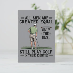 Beste mannen spelen golf jaren tachtig grappige go kaart