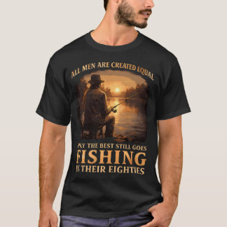 Beste Mannen Vissen In Tachtiger Jaren 80S Hengela T-shirt
