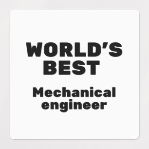 Beste mechanische technicus ter wereld labels
