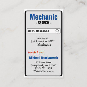 Beste mechanische Visitekaartje