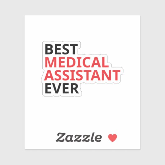 Beste medische assistent ooit sticker (Vel)