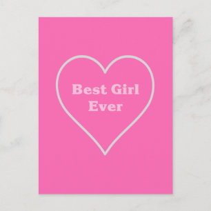 Beste meisje ooit briefkaart