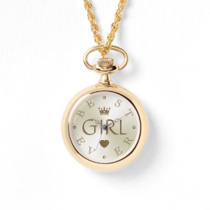 BESTE MEISJE OOIT Goudgradiënt Horloge