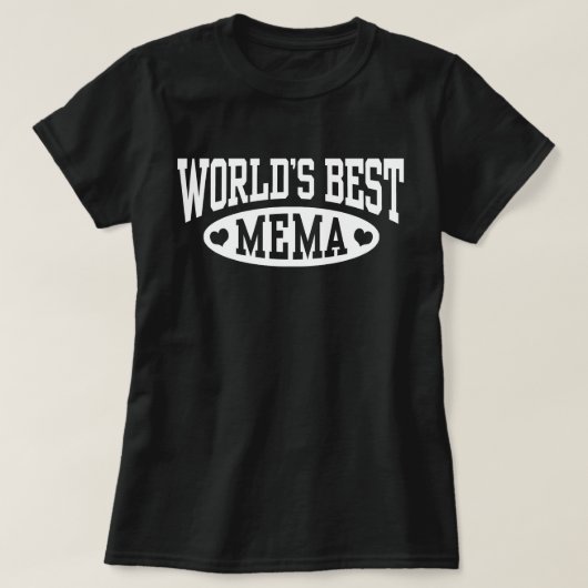 Beste Mema van de wereld T-shirt (Design voorkant)