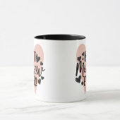 Beste Memaw ooit Black Pink Heart Mok (Midden)