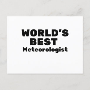 Beste meteoroloog ter wereld briefkaart