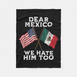 Beste Mexico haat ook anti-tarief Mexicaans-Amerik Fleece Deken