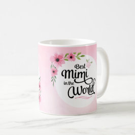 Beste Mimi in de World Flower Mok