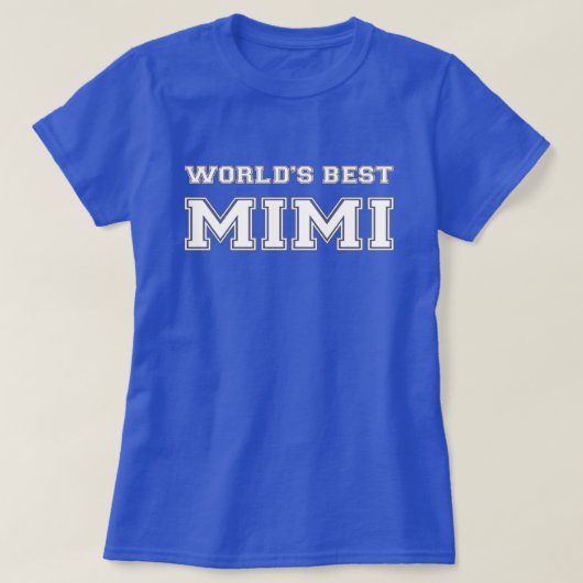 Beste Mimi ter wereld T-shirt (Design voorkant)