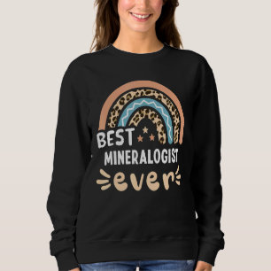 Beste Mineralogist ooit Leopard Regenboog Moeder Trui