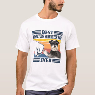 Beste Miniatuur Schnauzer Mam ooit Moeder D T-shirt