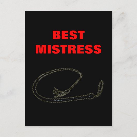 BESTE MISTRESS BRIEFKAART (Voorkant)