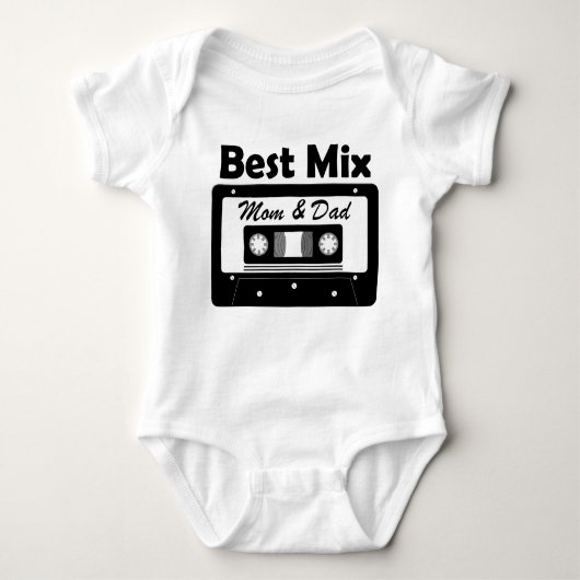 Beste Mix Moeder en Vader Baby Shower Cadeau  Romper (Voorkant)