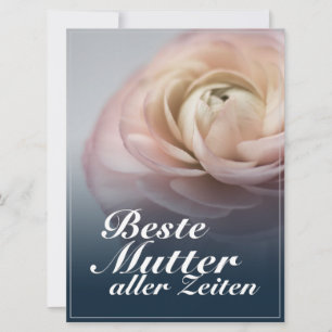Beste moeder aller tijden met grote roze roos