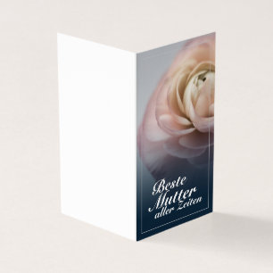 Beste moeder aller tijden met grote roze roos kaart