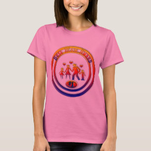 Beste Moeder Award Regenboog Familie T-shirt
