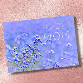 Beste Moeder beste moeder ooit pastel elegante blo Kaart