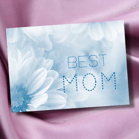 Beste Moeder beste moeder ooit pastel elegante blo Kaart
