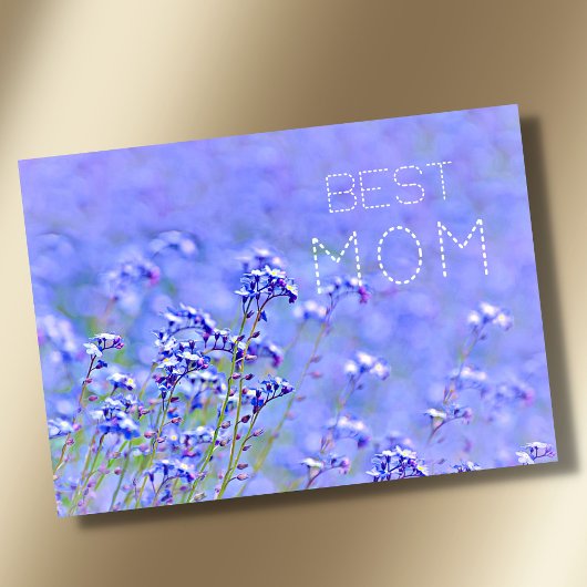 Beste Moeder beste moeder ooit pastel elegante blo Kaart
