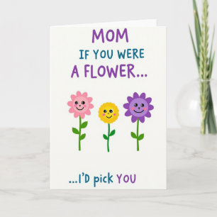 Beste Moeder Bloem Keuze Kaart
