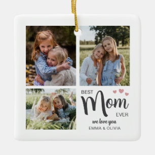 Beste moeder Creëer uw eigen foto Keramisch Ornament