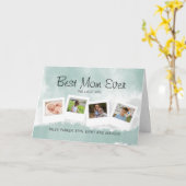 Beste Moeder Elke Familie Foto Kaart (Gele Bloem)