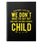 Beste moeder Funny moederdag cadeau voor moeder ha Notitieboek (Voorkant)