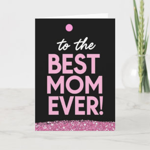 Beste Moeder Glitter Patroon Kaart