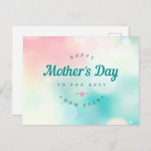 Beste moeder Happy Moederdag | Briefkaart (Voorkant / Achterkant)