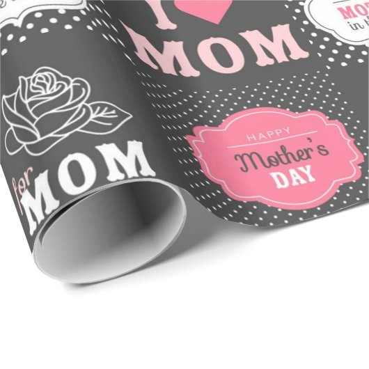 Beste moeder in de hele wereld cadeaupapier (Rol Hoek)