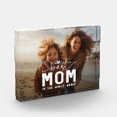 Beste moeder in de hele wereld moederdag fotoblokken (Links)